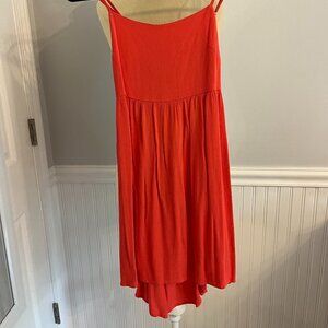 Blood Orange slip dress with open back
